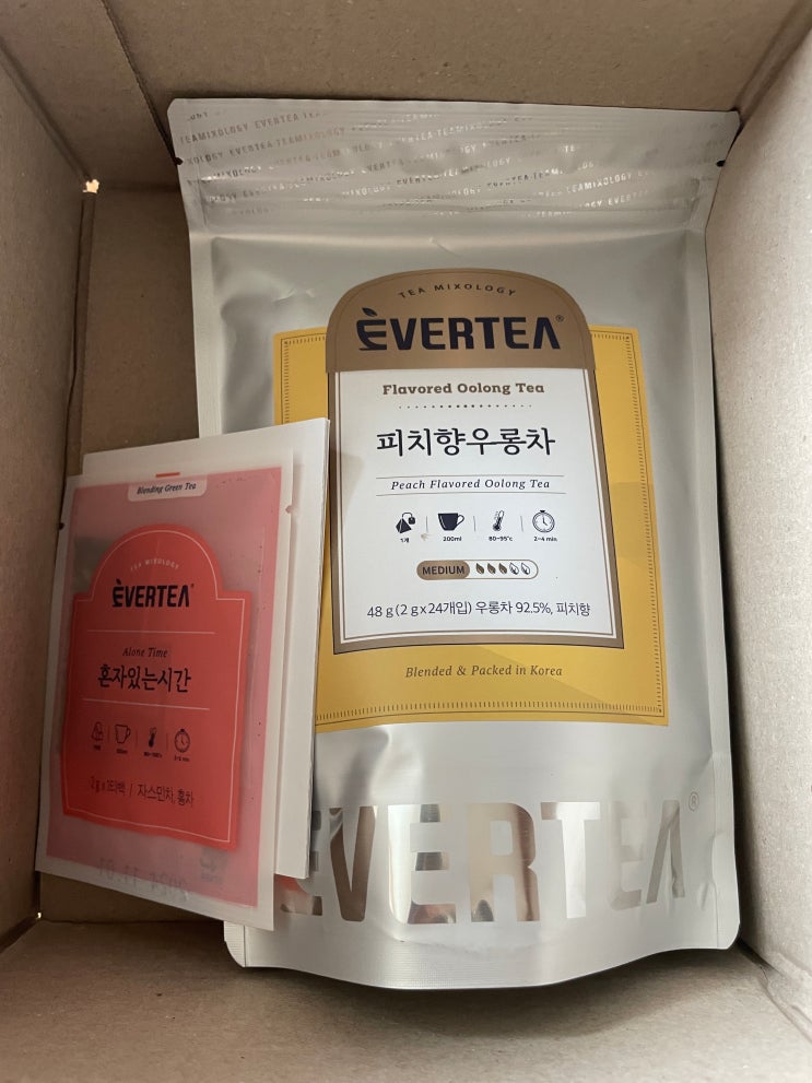 에버티 피치우롱차로 홈카페 티타임 즐기기 : 네이버 블로그