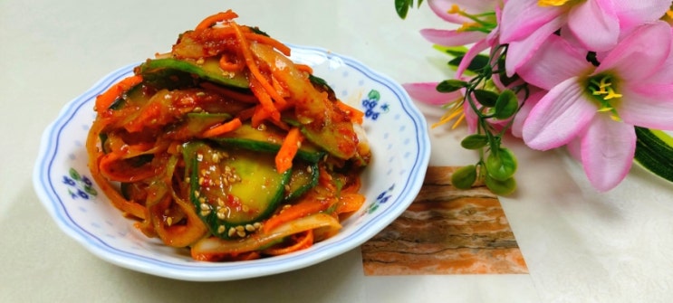 오이 무침 만들기 통으로 흔들어 간단한 오이무침 설거지 필요 없어요 : 네이버 블로그