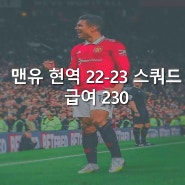 피파4 맨유 현역스쿼드 급여230 포메이션 523,4123 전술 팀추천