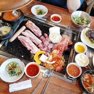 서비스 메뉴와 구성이 만족스러웠던 교대역 삼겹살 맛집 탐라도야지