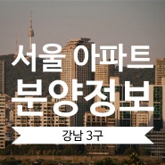 2023년 서울 아파트 분양 정보 및 일정 알아보기 ① (서초구, 강남구, 송파)