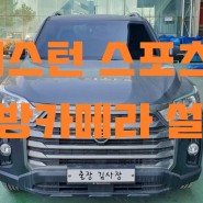 렉스턴스포츠 후방카메라 설치 인천 남동공단 출장