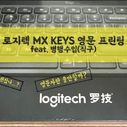 로지텍 MX KEYS 영문 자판ver.