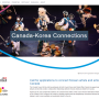 캐나다 예술가 및 예술단체들이 지원할 수 있는 The Canada-Korea Connections Fund