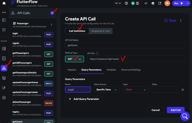 [ 코드없이 개발하기 FlutterFlow ] 180#.데이터&백엔드 기능 (API Calls - Create&Test API ...