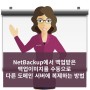 NetBackup에서 백업받은 백업이미지를 수동으로 다른 도메인 서버에 복제하는 방법
