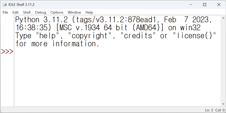 [python] 파이썬 에디터 IDLE(Integrated Developmentand Learning Environment ...