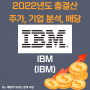 [IBM] 2022년도 총 결산 IBM, IBM 주가, IBM 주식, 기업 분석, 배당 지급일, 배당락일, 배당 성향, 배당 수익률, 배당 성장률