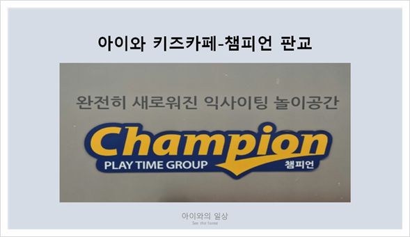 아이와 가볼만한 곳-챔피언 키즈카페 판교(아브뉴프랑3층...