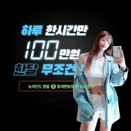 [ 뉴카인드 항개 ] 자투리 1시간, 월 100만원!