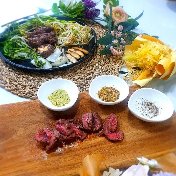 담양 칡소왕 칡소 한우선물세트 안심 짜파구리,갈비살 스테이크, 소불고기 떡볶이, 떡갈비 밥버거, 사골곰탕떡만두국 만들기 ...