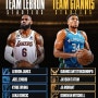 [NBA] 팀 야니스 vs 팀 르브론 결과.