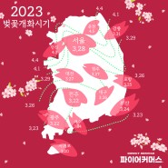 2023 벚꽃개화시기, 파이어커머스가 알려드려요!
