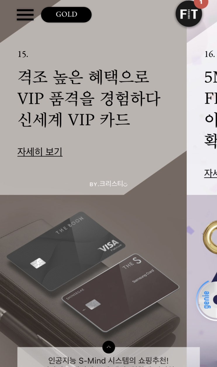 신세계백화점 VIP 카드, 더 분 신한카드, The S Prestige 삼성카드 혜택 비교 : 스페셜마일리지 적립, 발급 후기 ...