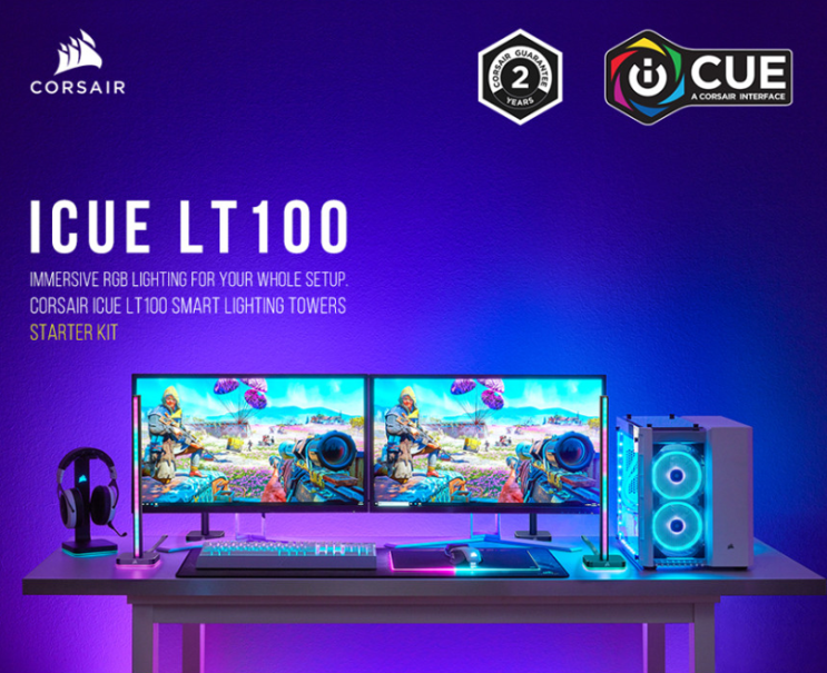 [홍대입구점 에이랩] 커세어 LT100 RGB: 다양한 조명 효과로 게임 룸 분위기를 한층 업그레이드 : 네이버 블로그