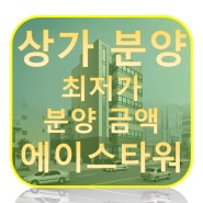 일광신도시 최저가 상가분양 에이스타워