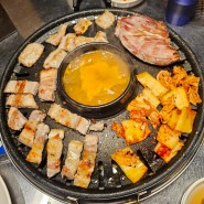 청주 사창동 쫄면이 맛있는 고기집 한마음정육식당