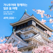 [일본] 봄 여행은 가나투어와 함께~!