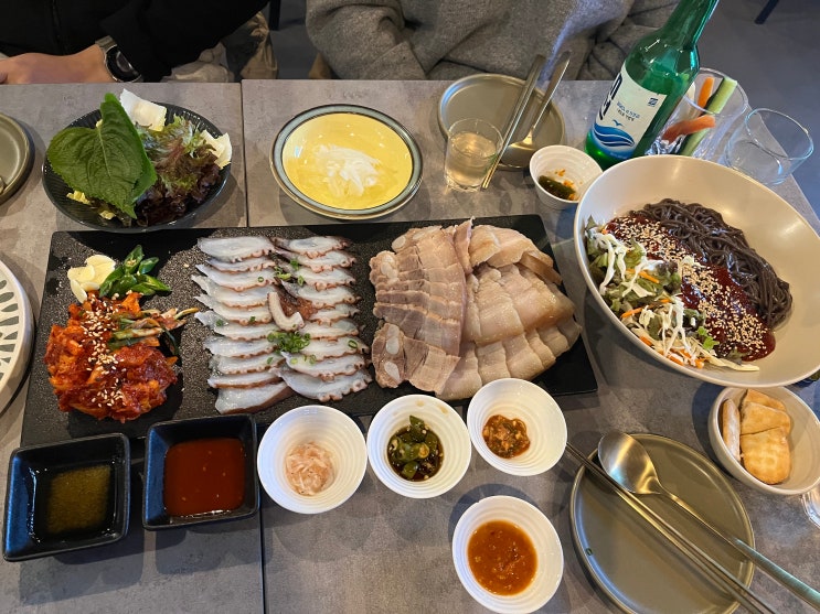 [해운대/장산] 삼합이 맛있는 복쌈! 보쌈,육회,문어,막국수 모두즐기기 , 맛,후기,주차 : 네이버 블로그