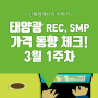 [쏘네] 3월 1주차 태양광 REC, SMP 가격 동향