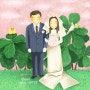 [샐비어 그림/ 가족 그림] 부모님의 결혼식