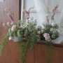 웨딩촬영 센터피스 버진로드 꽃장식 wedding centerpiece flower arrangement