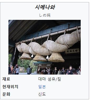 일본 신사의 시메나와(標縄/注連縄/七五三縄, lit) : 네이버 블로그