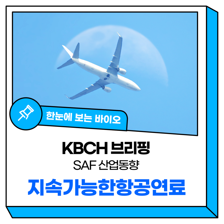 [KBCH 브리핑] 지속가능한항공연료(SAF) 산업동향 : 네이버 블로그