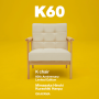 K chair 60주년 Limited Edition 제２탄 Okayama현 Mimasaka Hinoki × Kurashiki Hanpu