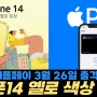 애플페이 : 3월 26일 출격? // 아이폰14 옐로 사전예약 시작! [대치동 휴대폰매장]