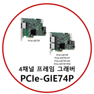에이디링크의 4채널 프레임그래버, PCIe-GIE74P (feat.데이터시트)