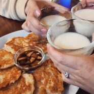 [건대술집/건대막걸리] 리뉴얼된 감자전 맛집! _ 술이송송