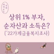 30억 있으면 부자? 상위1% 부자의 소득과 순자산 기준 OO! (feat.'22가계금융복지조사)