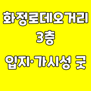 [화정부동산]화정로데오거리 3층 상가·점포 화정역세권 중심상업지 실36평