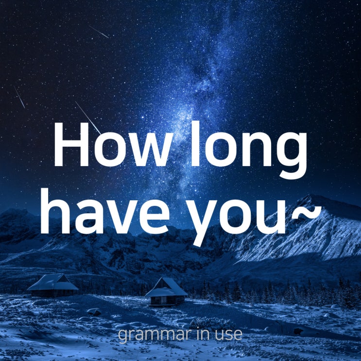 Have you ... ?/ How long have you...? : 네이버 블로그