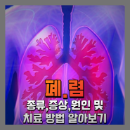 폐렴의 종류, 증상, 원인 및 치료 방법 알아보기