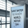 세계 물의 날, 포토샵 템플릿으로 포스터 제작하고 CMYK 변환하기