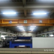 부천 춘의동 공장 천장 형광등 깜빡거림으로 슬림 매입 LED 전등 안전기 교체