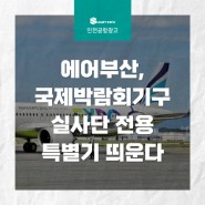 [인천공항 광고] 에어부산,국제박람회기구실사단 전용특별기 띄운다