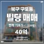 [북구 구포동] 대로변 코너 자리 임대수익 많은 빌딩 매매