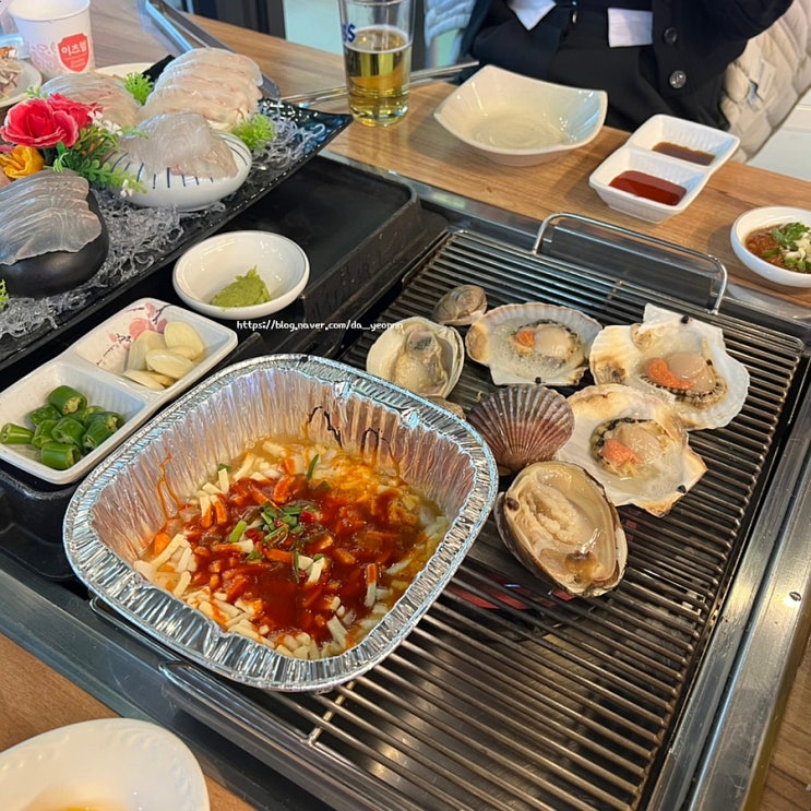 삼척해수욕장 조개구이 추천, 조개구이+회+삼겹살 / 삼척해변 별난조개 : 네이버 블로그