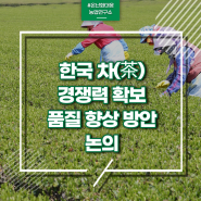한국 차(茶) 경쟁력 확보·품질 향상 방안 논의
