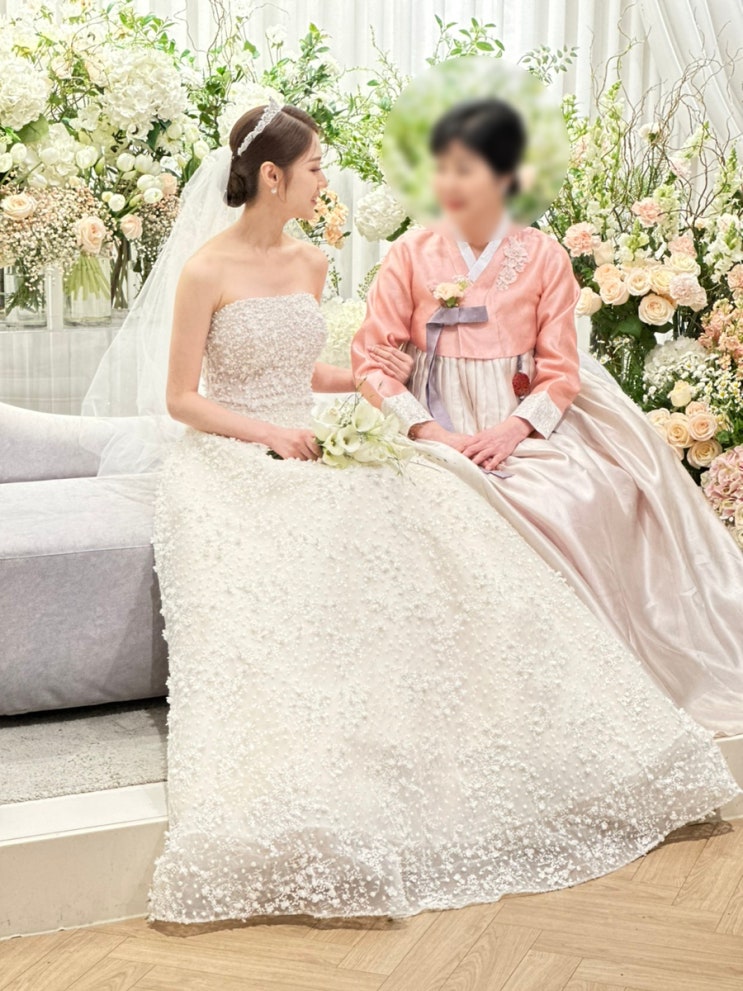 [웨딩후기] 결혼식 혼주 한복 대여 및 맞춤 : 황금바늘 🤍 : 네이버 블로그