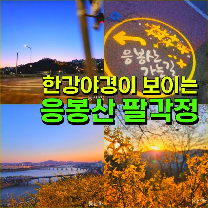 서울성동구 응봉산 팔각정 야간등산코스 응봉역에서 가는길 한강일몰,야경이 멋진곳 초보추천 : 네이버 블로그