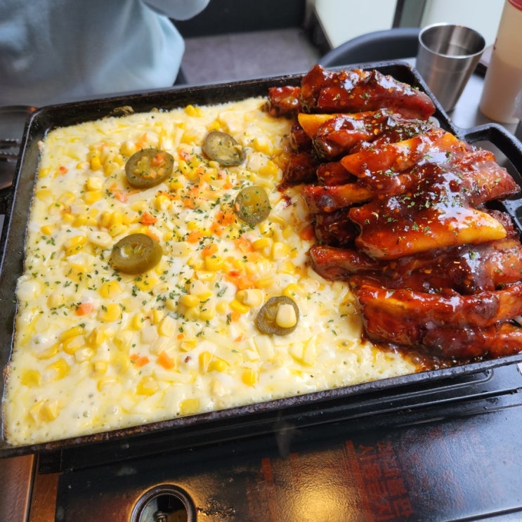 [신림 맛집] 함지박 치즈 등갈비 신림본점_옛날에 진짜 인기 많아서 줄 서서 먹고 그랬는데!! : 네이버 블로그