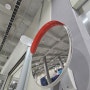 물류센터 실내에 스텐 반사경 설치 사례, 가장 큰 100Ø(1m)제품