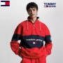 타미힐피거 (Tommy Hilfiger) 남성용 로고 스웨터 Tommy Jeans 오버사이즈 쿼터 짚업 셔츠 세일 / 미국 직발송