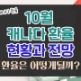 10월 캐나다 환율 현황과 전망에 대해서!