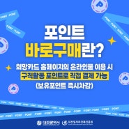 대전취업지원금, 희망카드 포인트 안내