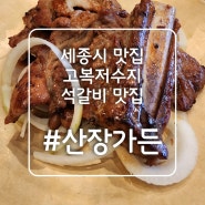 [세종 맛집] 고복저수지 석갈비 맛집 / 산장가든